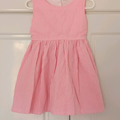 Striped dress coral koton baby 18-24 months like new