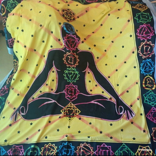 Cotton cover big Yoga 7 chakras new 2.10x2.20m