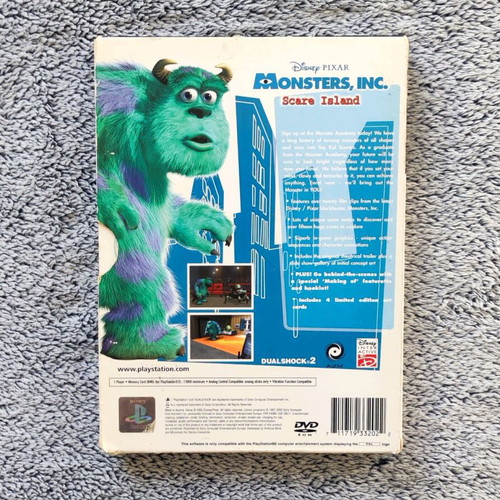 Monster's INC Scare Island PS2 game used