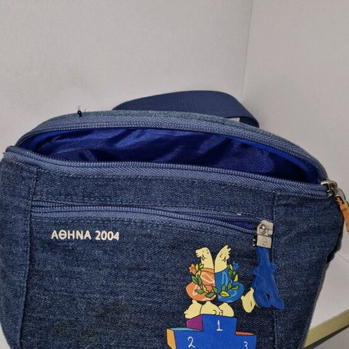 Collectible Athens 2004 Olympic Games denim waist bag like new