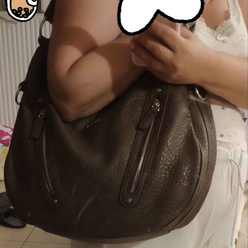 Kem women's bag like new, large gray shoulder bag with strap