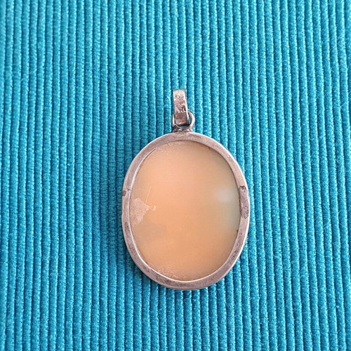 Cameo old silver pendant used (800, 925)