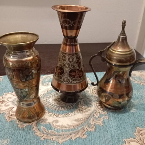 Oriental vintage set of 3 pieces like new