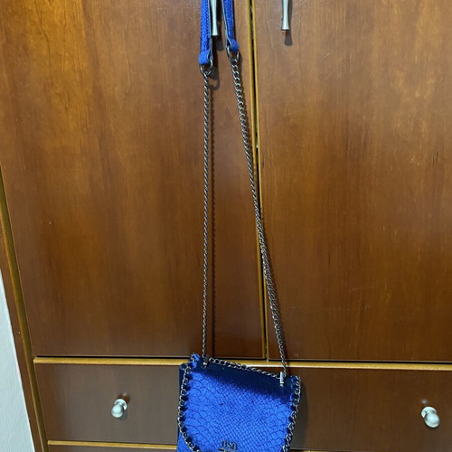 BSB women's bag new, blue with chain and clutch