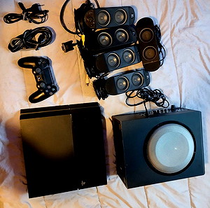Ps4 +1 dualshock 4 + Logitech x 530 surround system