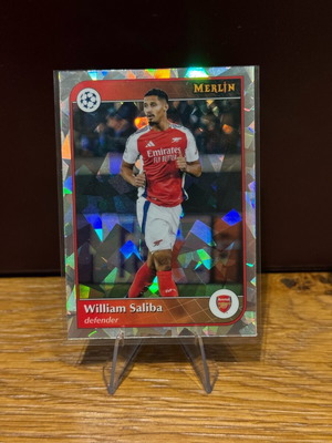 Topps Merlin 2025 Arsenal William Saliba Atomic new