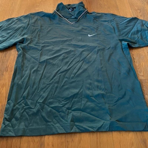 Nike Vintage Polo Shirt Large Used, Dark Green