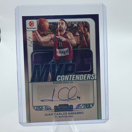 Panini MVP Contenders Juan Carlos Navarro 1/1 Auto Serial # 2025-26 like new