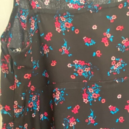 Vans floral dress like new, black with multicolor flowers, size S