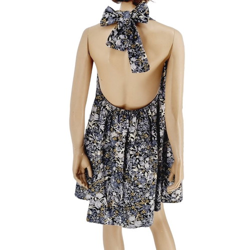 Cotton short dress L/XL new, gray and black