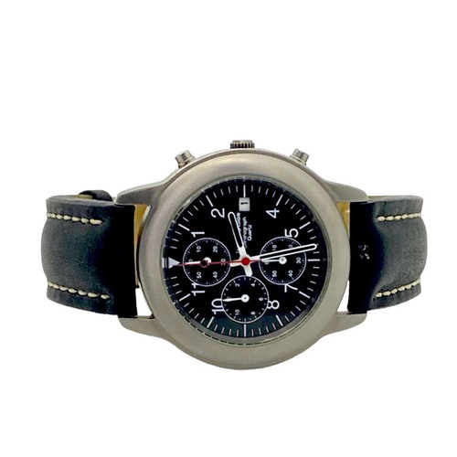 Titanium By IDEEN & DESIGN chronograph quartz Swiss made used