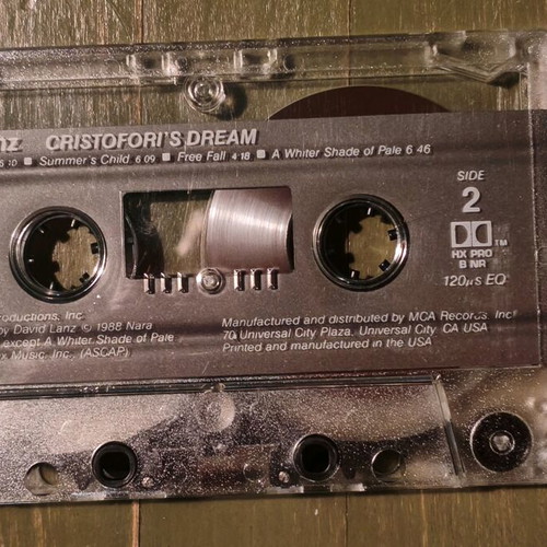 David Lanz Cristofori's Dream cassette like new