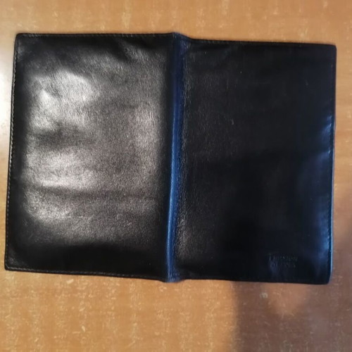 Laura Biagiotti vintage leather coin purse and cardholder set like new, black