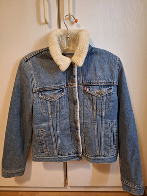 Levi’s Original Sherpa Trucker Jacket γυναικείο καινούργιο, μέγεθος XS, μπλε denim