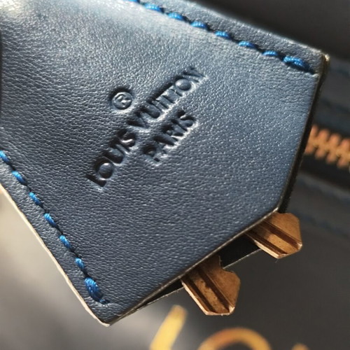 Louis Vuitton Flight Paname Take Off Crossbody Bag used, blue leather