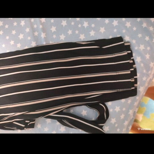 Paper bag pants H&M like new, size M 38 10, black and white