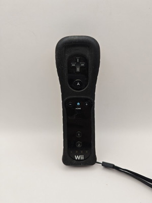 Nintendo Wii Remote Controller μαύρο με θήκη σιλικόνης