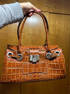 Vintage bag δερμάτινη μεταχειρισμένη ώμου