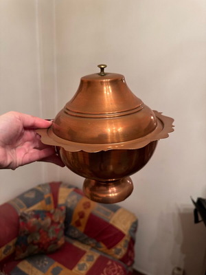 Vintage copper containers used