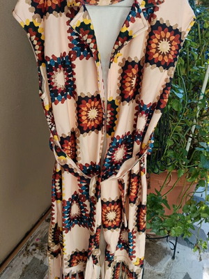 Boho vest with fringes 20% viscose new