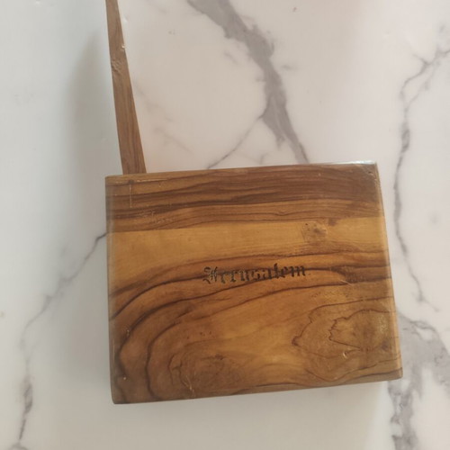 Vintage wooden cigarette cases from Jerusalem, like new