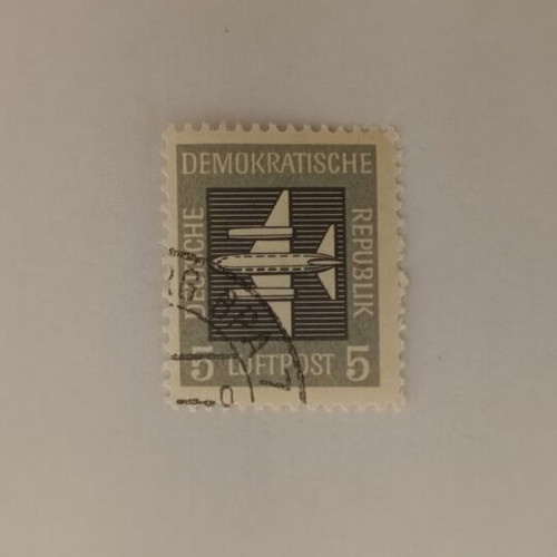 Collectible stamp from the German Democratic Republic like new, airplane theme