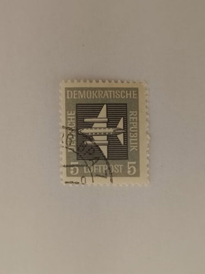 Collectible stamp from the German Democratic Republic like new, airplane theme