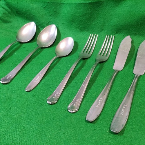 Xenia 1968 collectible cutlery set used, 7 pieces