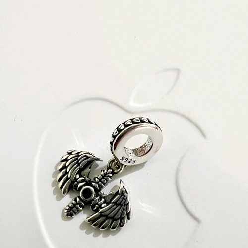 925 Silver Charm for Bracelet new, Eye of the Phoenix