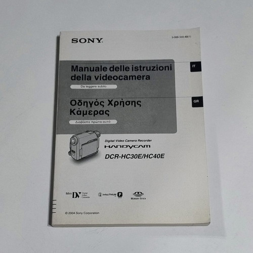 Sony Handycam DCR-HC30E/HC40E original manual like new