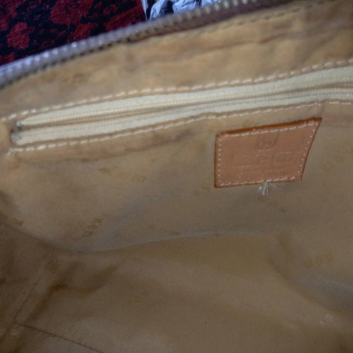 KEM handbag burgundy brown used in good condition