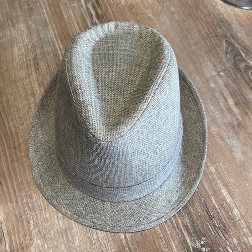 Fedora hats new, sand beige and black, set of 2