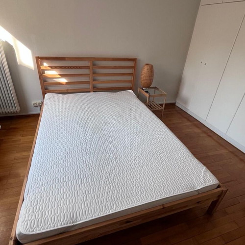 IKEA bed with mattress, like new