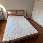 IKEA bed with mattress, like new
