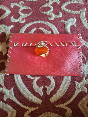 Leather tobacco pouch