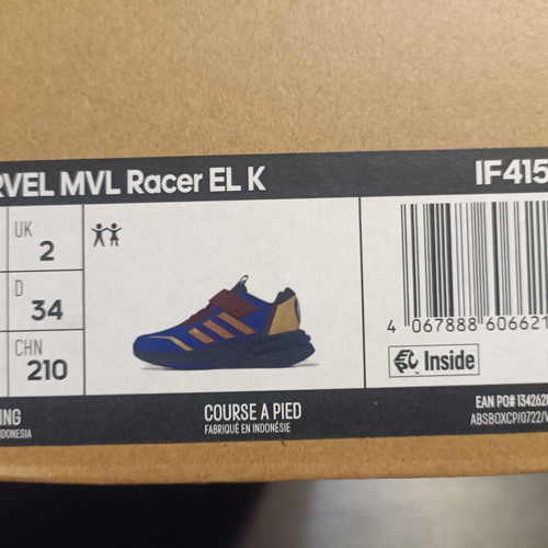 Adidas sneakers size 34, blue