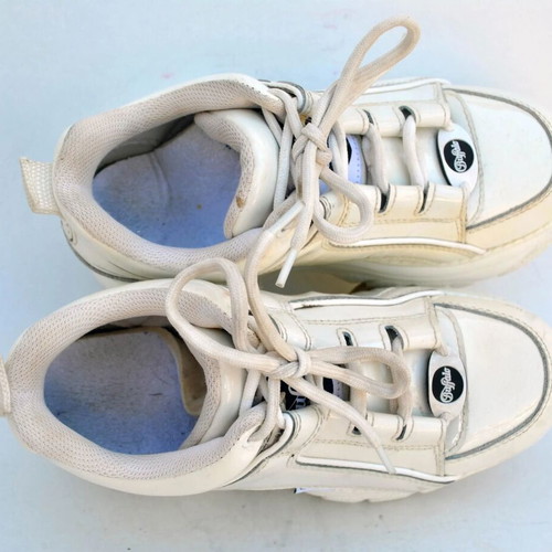 Buffalo white chunky platform sneakers size 37 Y2K