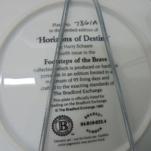 Horizons of Destiny decorative porcelain plate by Harry Schaare