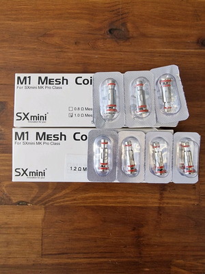 Vape Sx Mini Mk Pro Coils New Bundle 6pcs 1.0ohms 4pcs 1.2ohms