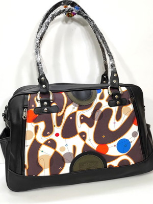 Vintage 70's 70sup handbag new, vinyl material
