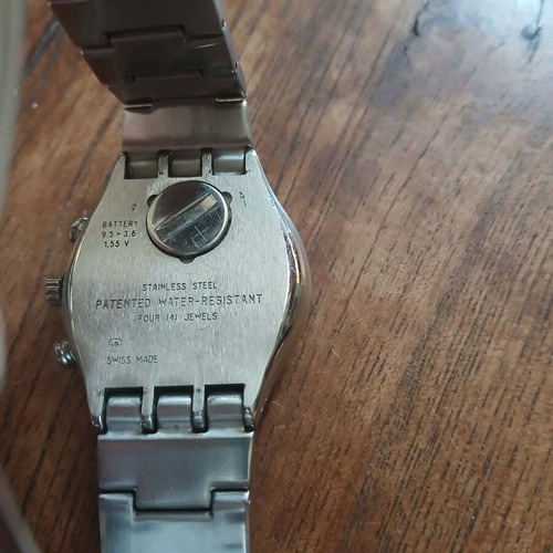 Swatch Irony Chrono used model Secret Agent with blue dial