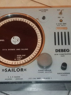 Sailor Debeg UKW-Funktelefon 7619 VHF Ναυτικό Ασύρματο Μεταχειρισμένο