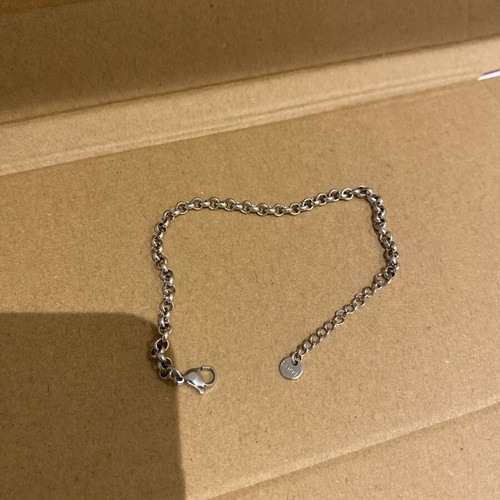Men's bracelet, silver color