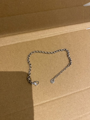 Men's bracelet, silver color