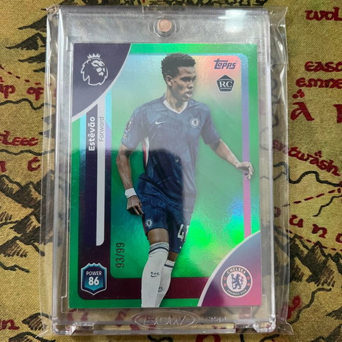 Topps Premier League 2025/26 Estevao Green Parallel Rookie Card Chelsea #105