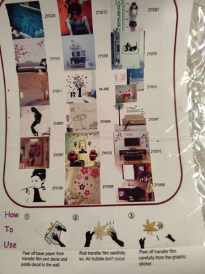 Wall sticker new 11x17cm