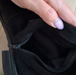 Primark μπότες πάνω από το γόνατο σουέτ μαύρες νούμερο 40 μεταχειρισμένες