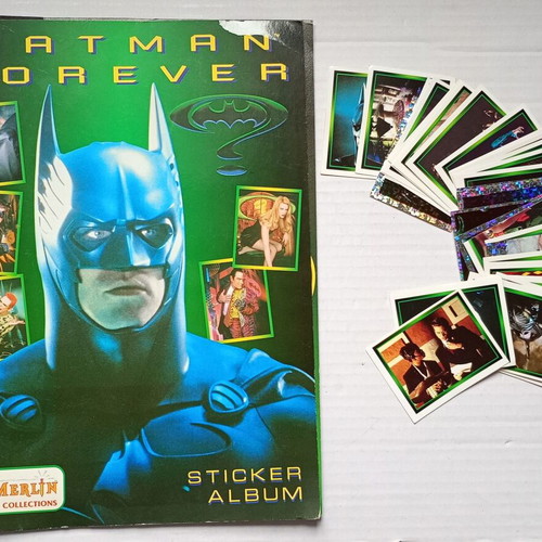 Batman Forever sticker album like new, Greek edition, Merlin Collections 1995 with 157 stickers