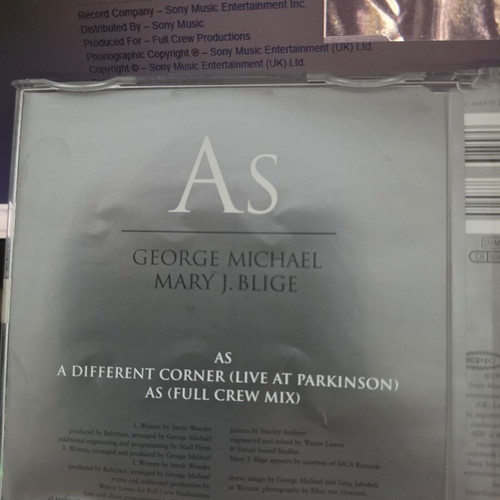 George Michael As CD used, rare duet