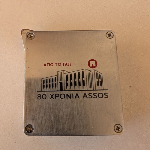 Assos commemorative metal lighter, 80 years anniversary